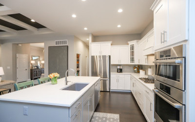 kitchen with island