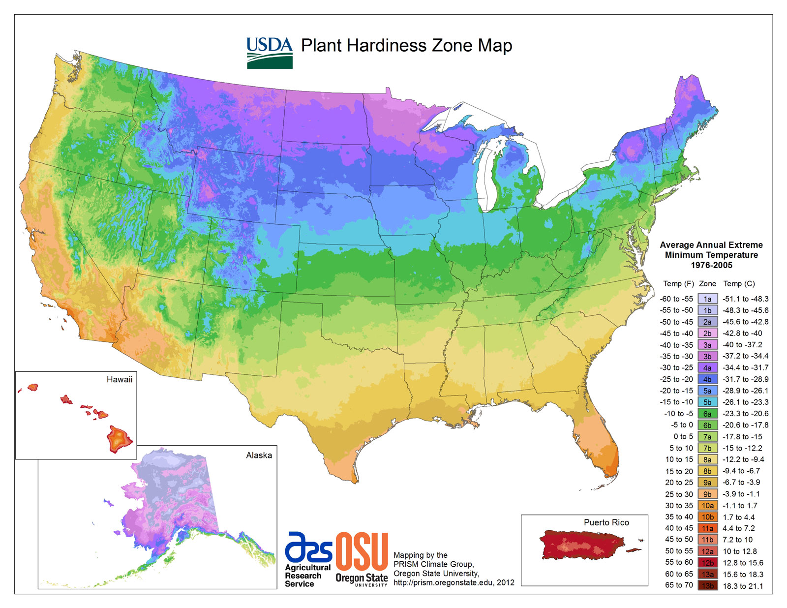 Hardiness Zone Map