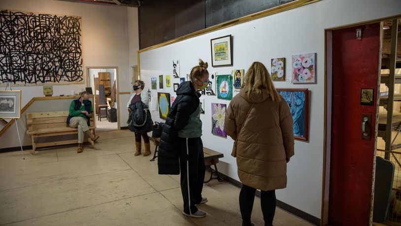art exhibit first friday event in dayton ohio