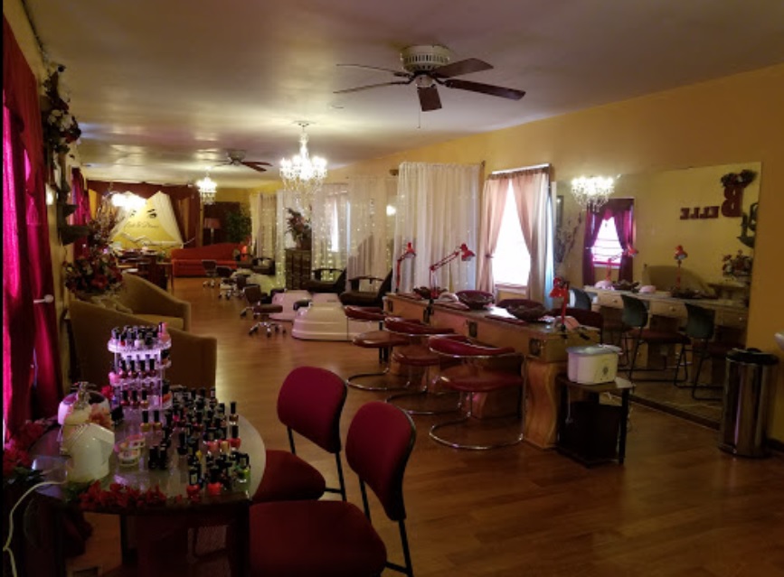 interior of mary belle spa and salon in dayton ohio