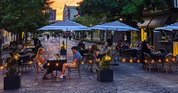outdoor dining on 5th in dayton