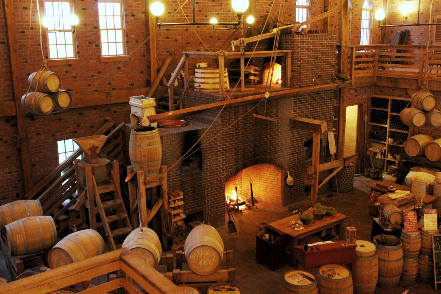 Interior of the Carillon Brewing Company.