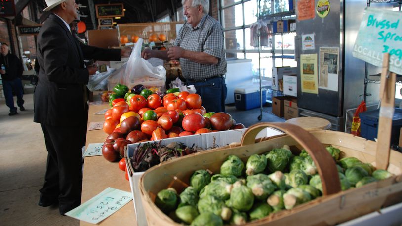 Local produce being sold at 2nd Street Market.