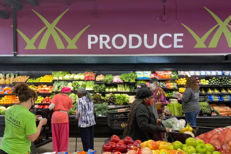 Produce section at Gem City Market in West Dayton.