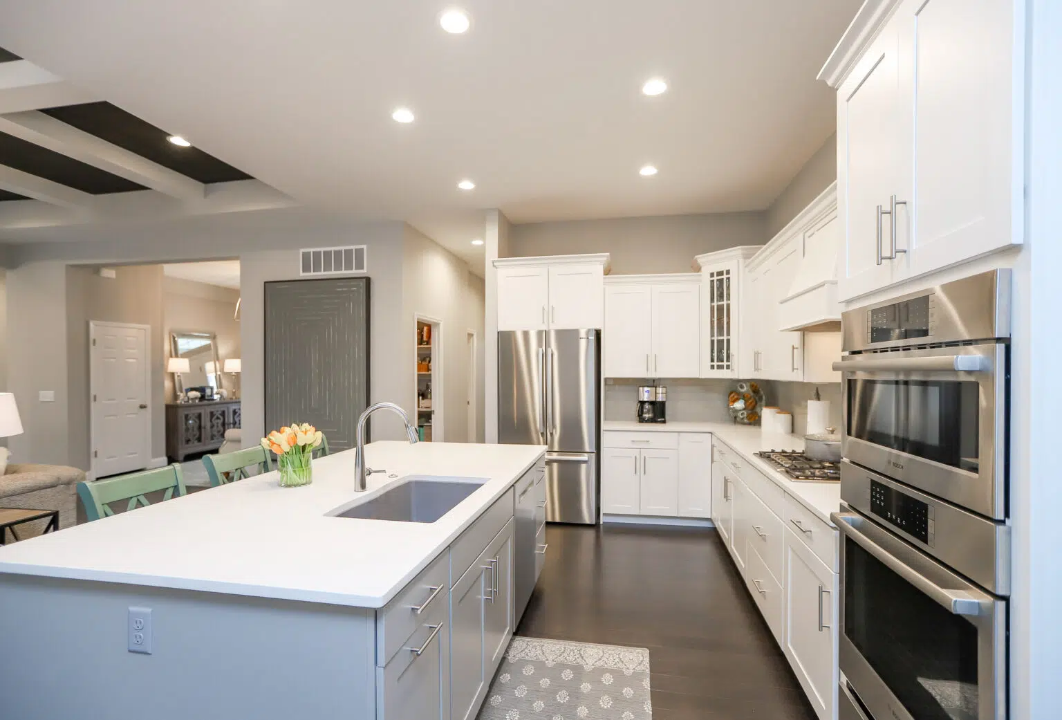 Bright kitchen featuring modern upgrades.