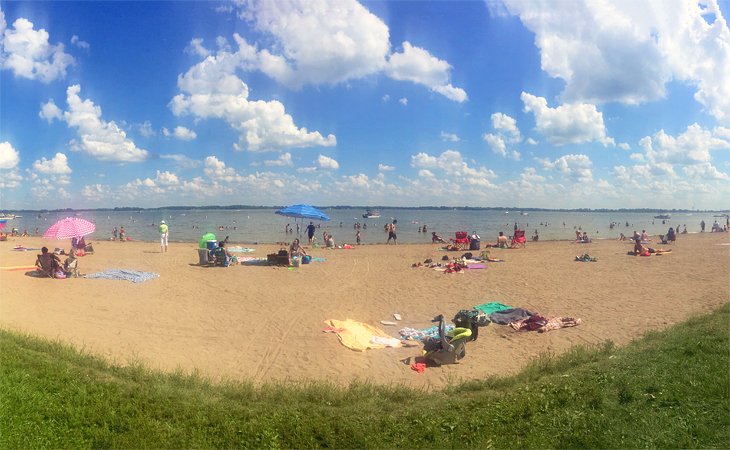 Beach at Indian Lake State Park.