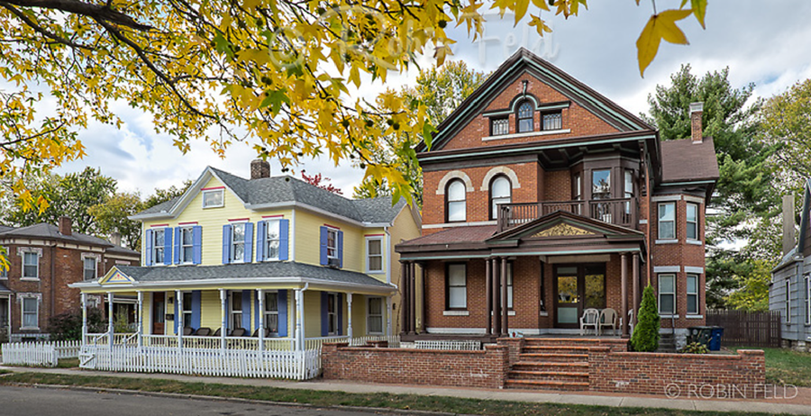 A residential street in the South Park neighborhood of Dayton, Ohio.