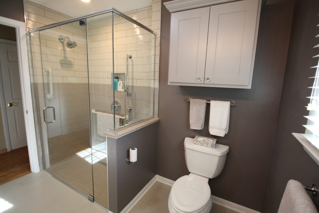 Bathroom built with universal design principles.