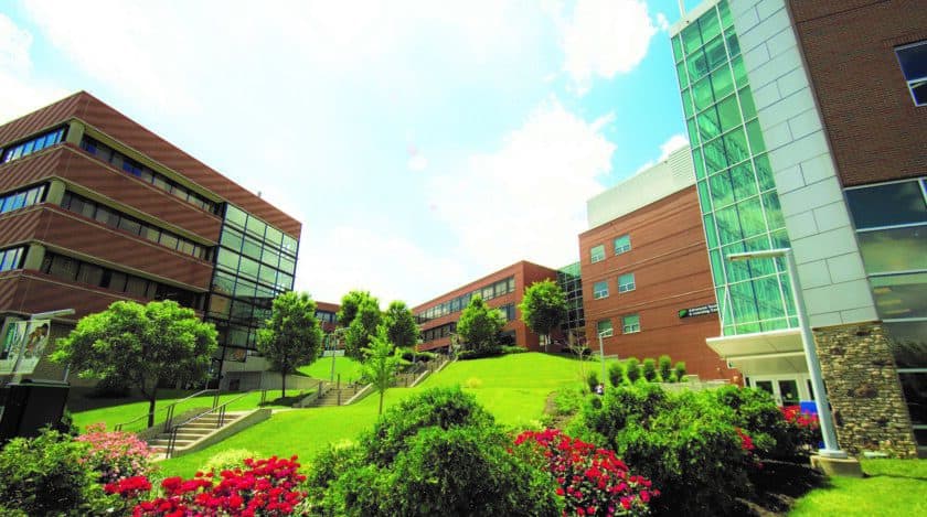 Panoramic view of the Cincinnati State Technical and Community College Campus.