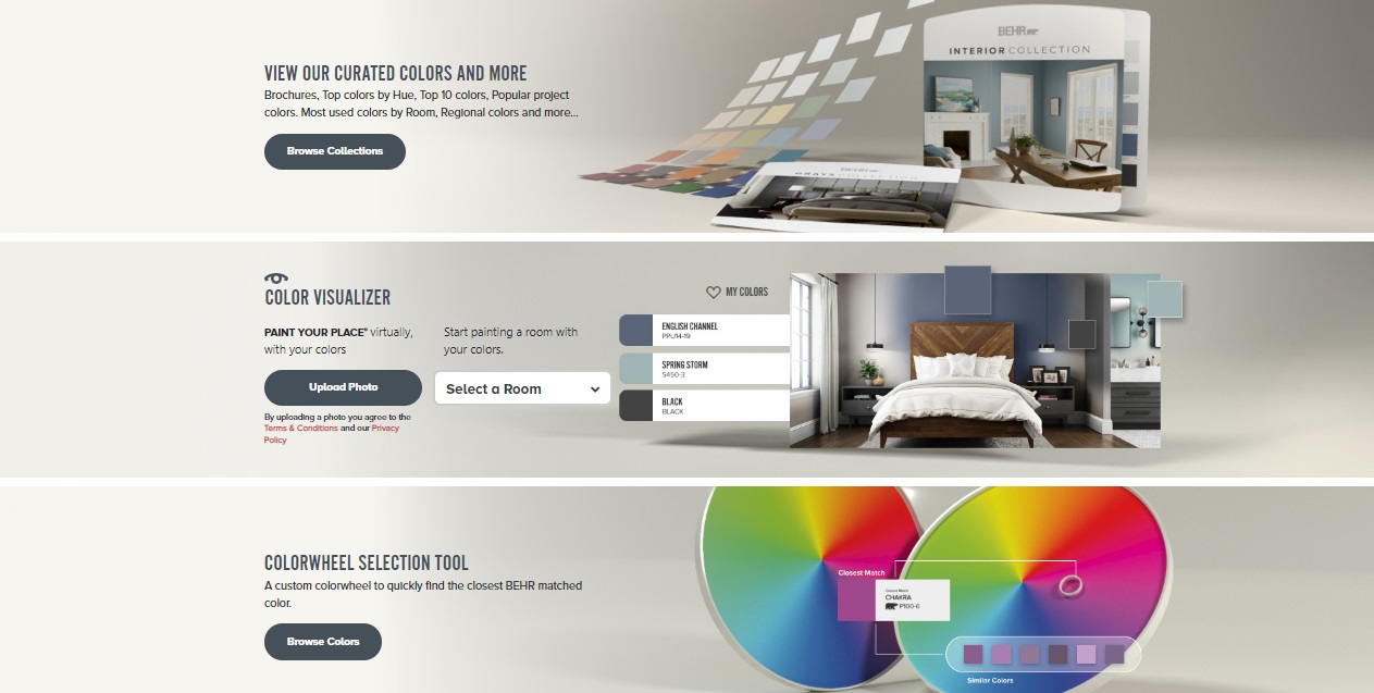 Paint shop color visualizer