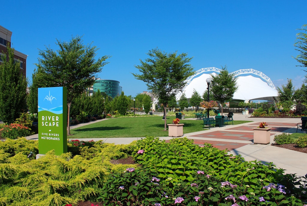 RiverScape MetroPark in downtown Dayton, Ohio.