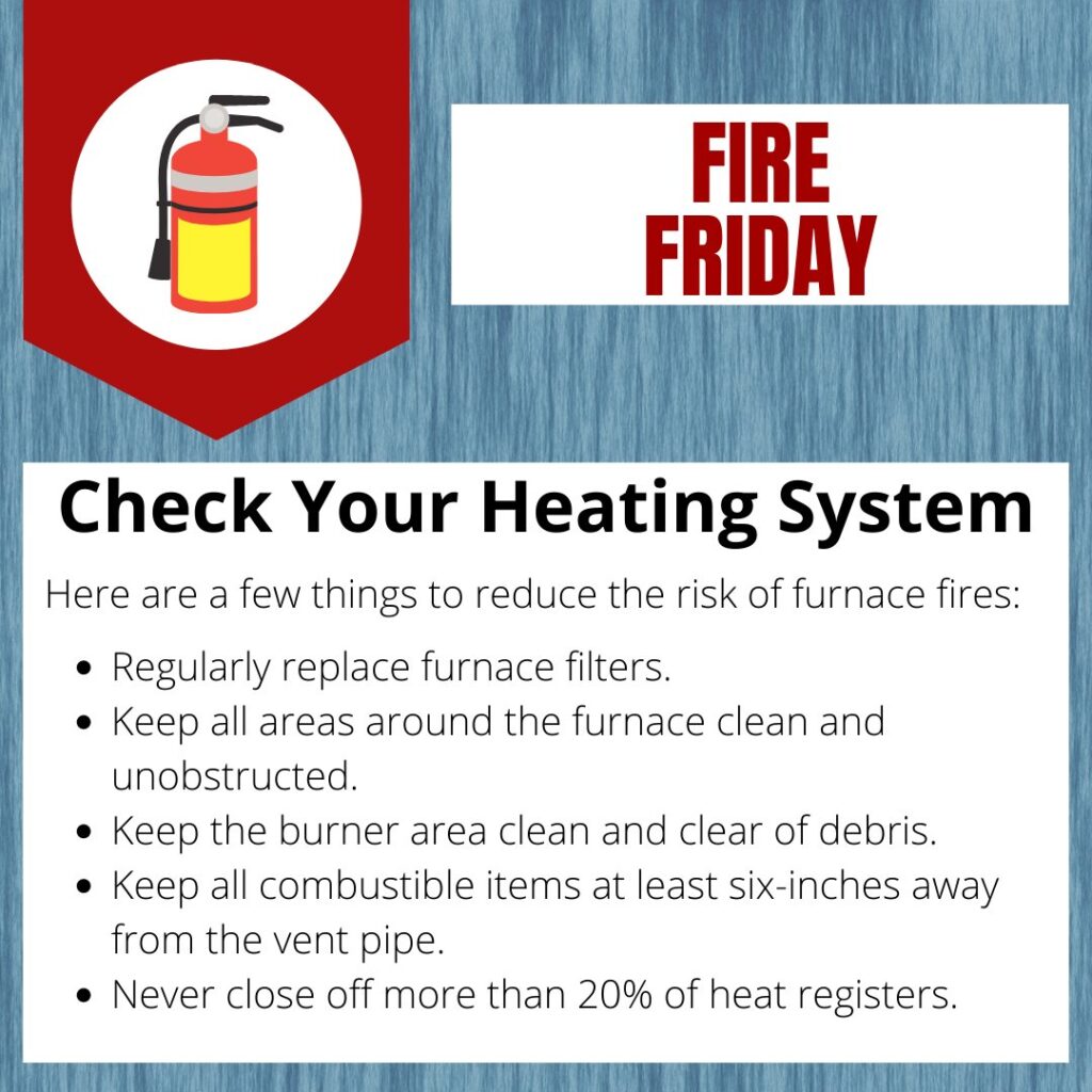 Action steps for checking your heating system.